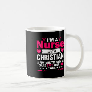 Caneca De Café Rn Lvn Cna Nurse Formando Enfermeiro Legal Cristão