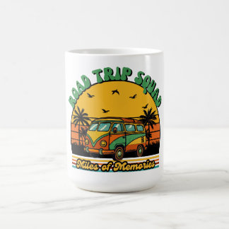 Caneca De Café Road Trip Squad Coffee Mug | Retro 70s Travel Cup
