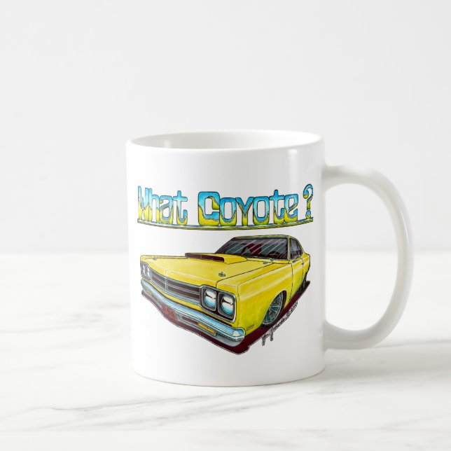 Caneca De Café Roadrunner 1969 de Plymouth (Direita)