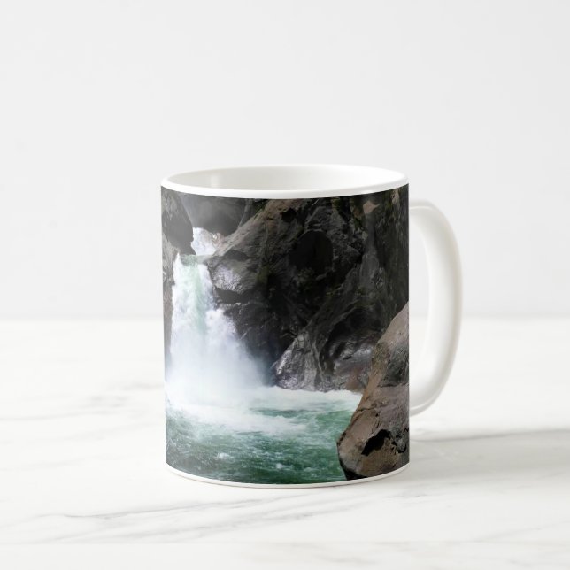 Caneca De Café Roaring River Falls, King's Canyon, CA (Frente Esquerda)