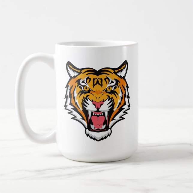 Caneca De Café Roaring Tiger Head-25818 (Esquerda)