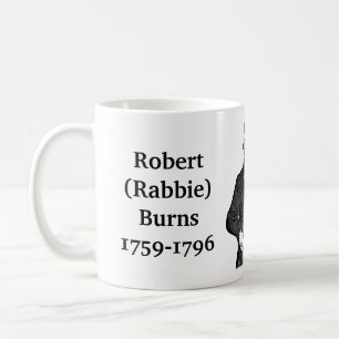Caneca De Café Robert Burns cita pintores poetas e mentiras