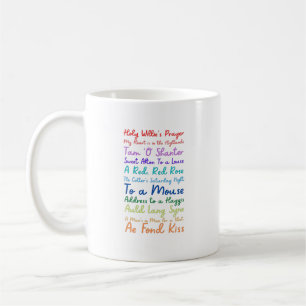 Caneca De Café Robert Burns Poems - Mug