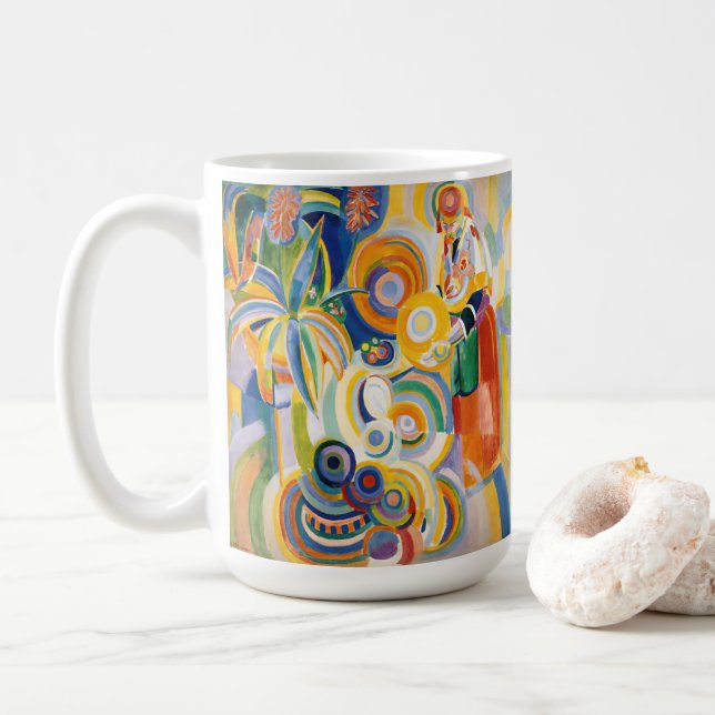 Caneca De Café Robert Delaunay - Mulher Portuguesa (Com Donut)