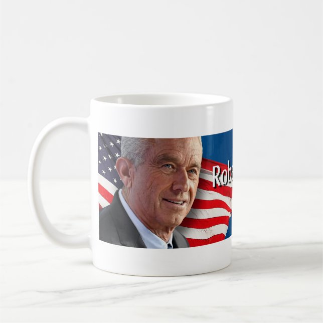 Caneca De Café Robert F Kennedy Jr para o Presidente 2024 (Esquerda)