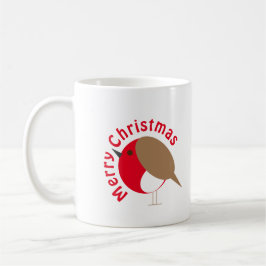 Caneca De Café Robin Christmas Mug