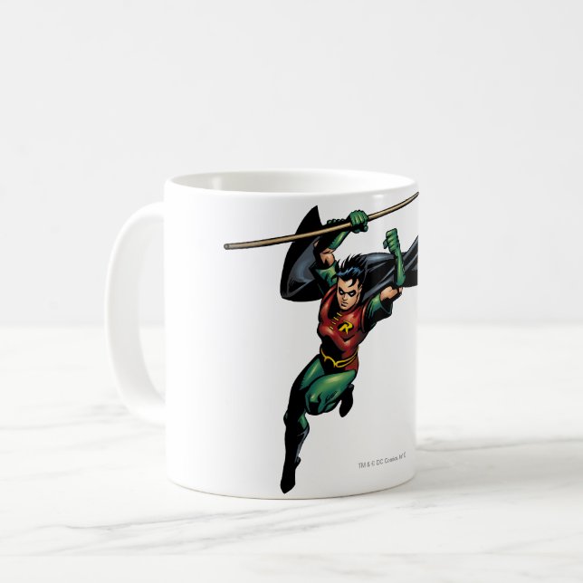 Caneca De Café Robin com Funcionarios - Leaps (Frente Esquerda)