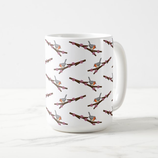 Caneca De Café Robin no Sakura (Frente Esquerda)