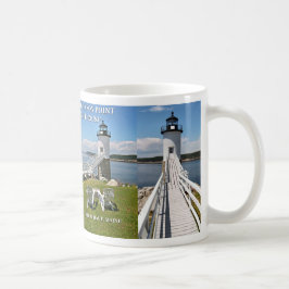 Caneca De Café Robinson Point Lighthouse, Isle Au Haut, Maine Mug