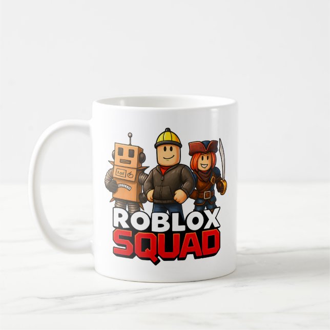 Caneca De Café Roblox Squad Funny Gamer (Esquerda)
