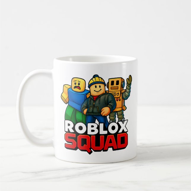 Caneca De Café Roblox Squad Funny Gamer (Esquerda)