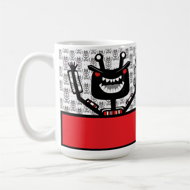 Caneca De Café Robo Monster T-Shirt (Esquerda)