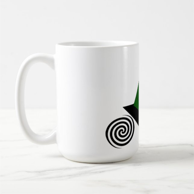 Caneca De Café Robô, Montando, Bicicleta (Esquerda)