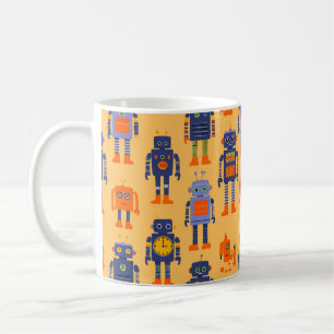 Caneca De Café robô único e divertido.