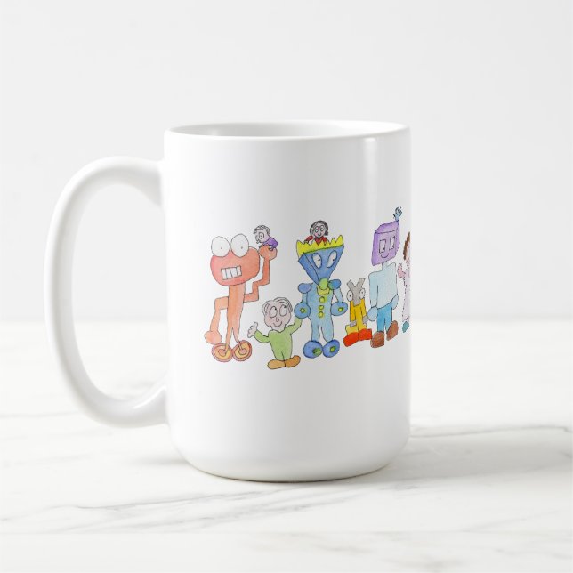 Caneca De Café Robot Friends (Esquerda)