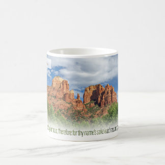 Caneca De Café Rocha da Catedral Salmo 31:3 KJV
