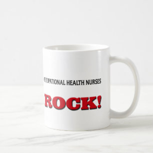 Caneca De Café Rocha das enfermeiras de saúde ocupacional