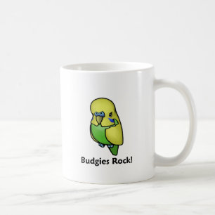 Caneca De Café Rocha de Budgies!