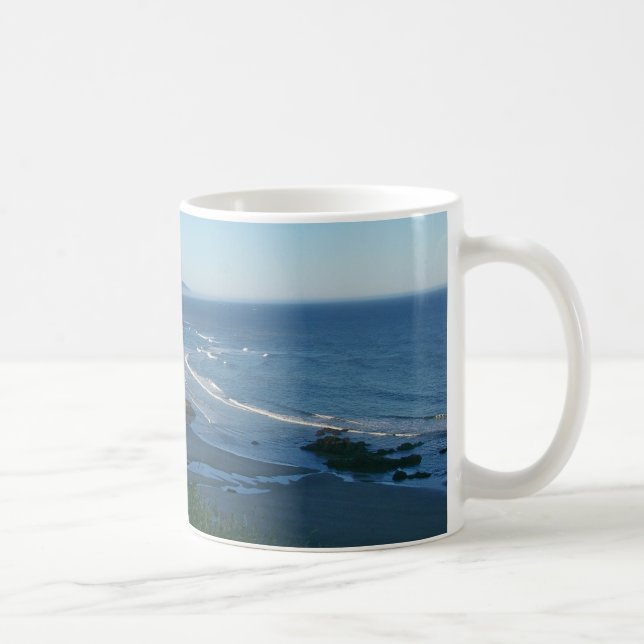 Caneca De Café Rocha do monte de feno, praia do canhão, Oregon (Direita)