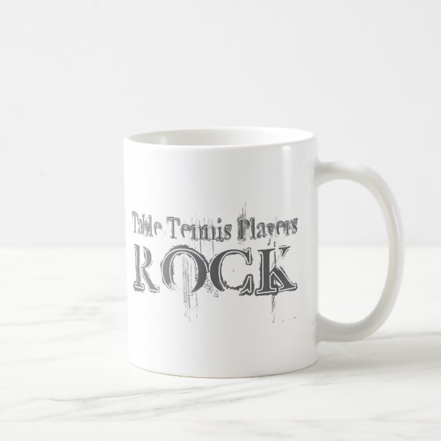 Caneca De Café Rocha dos jogadores de ténis de mesa (Direita)