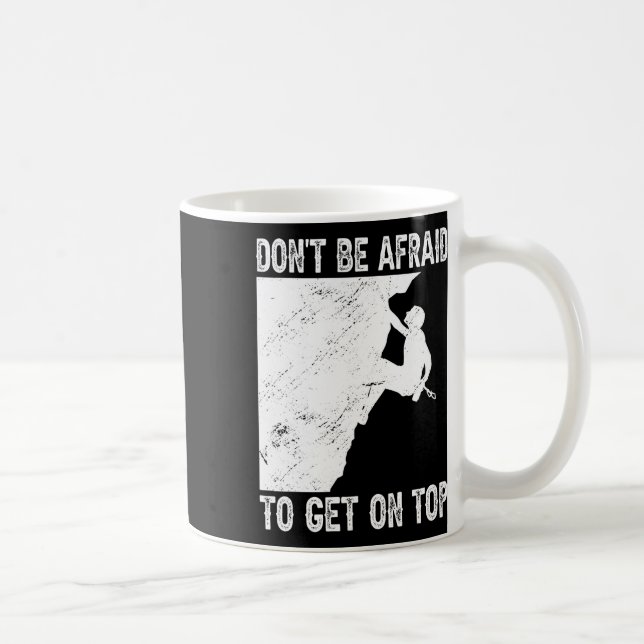 Caneca De Café Rocha engraçada de escalada Bouldering  (Direita)