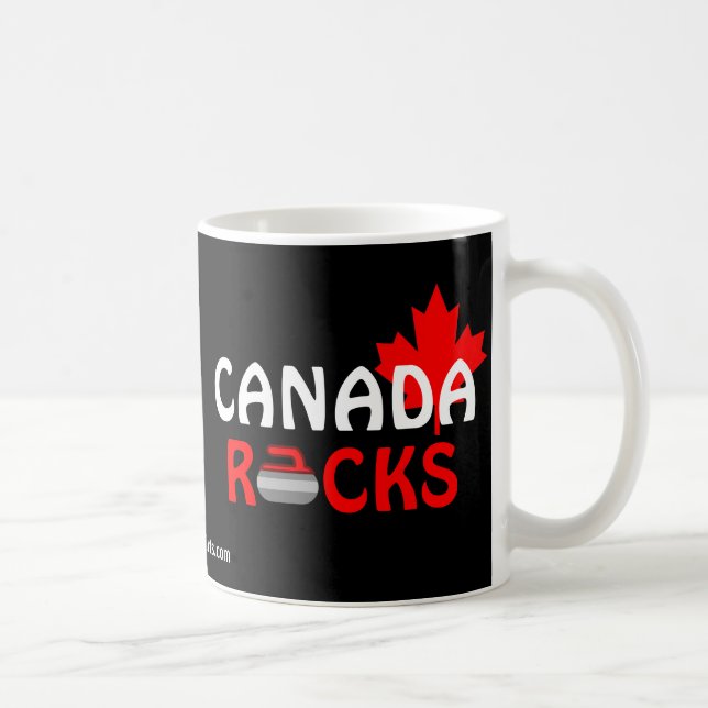 Caneca De Café Rochas de Canadá - ondulando (Direita)