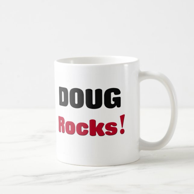 Caneca De Café Rochas de Doug (Direita)