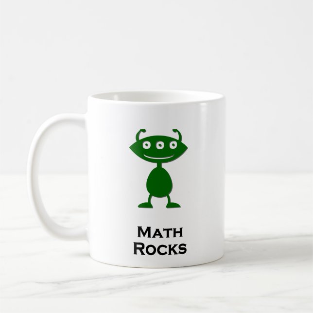 Caneca De Café Rochas de Matemática Tripla - Olho Verde (Esquerda)