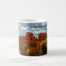 Caneca De Café Rochas Vermelhas De Arizona De Sedona Com Cores De