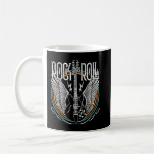Caneca De Café Rock And Roll Music Guitar