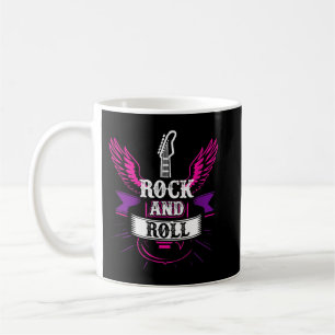 Caneca De Café Rock And Roll Music Guitar 1