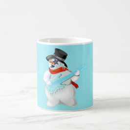 Caneca De Café Rock and Roll Snowman Coffee Mug