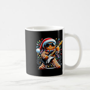 Caneca De Café Rock Guitar Gingerbird Tocando Violão Engraçado Ch