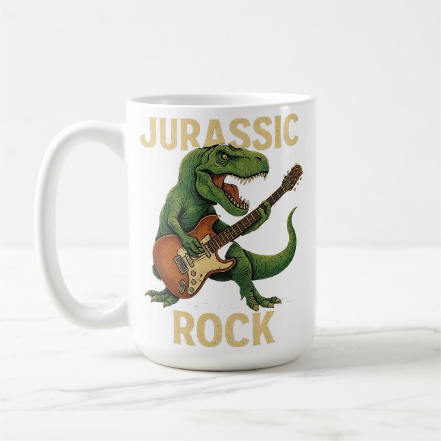Caneca De Café Rock Jurássico (Esquerda)