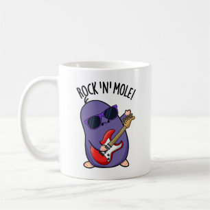 Caneca De Café Rock N Mole Funny Animal