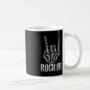 Caneca De Café Rock On Banda Para As Mulheres Rock And Rols Para