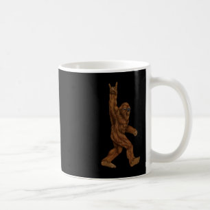 Caneca De Café Rock On Bigfoot Sasquatch Adora Rock And Roll Sung