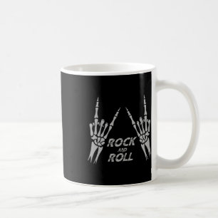 Caneca De Café Rock On Bynd Camisetas Para Mulheres Rock And Roll