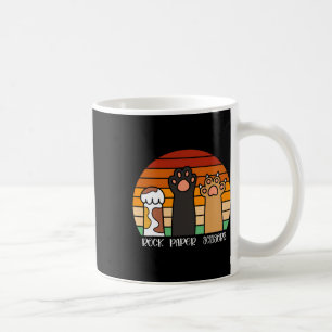 Caneca De Café Rock Paper Tesoura Jogo Kitten Lover Paws Animais