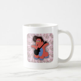 Caneca De Café Rock Roll Musster Cartoon Art