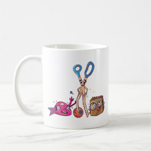 Caneca De Café Rock, Tesoura, Paperbag