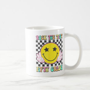Caneca De Café Rock The Test Day 5 Teacher Grade 5º Grau Te