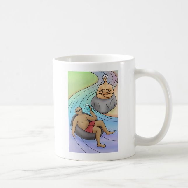 Caneca De Café Rock Water — Vá com o Fluxo (Direita)