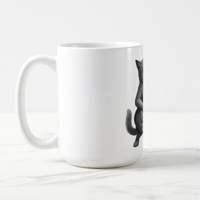 Caneca De Café Rocker Cat Mug (Esquerda)