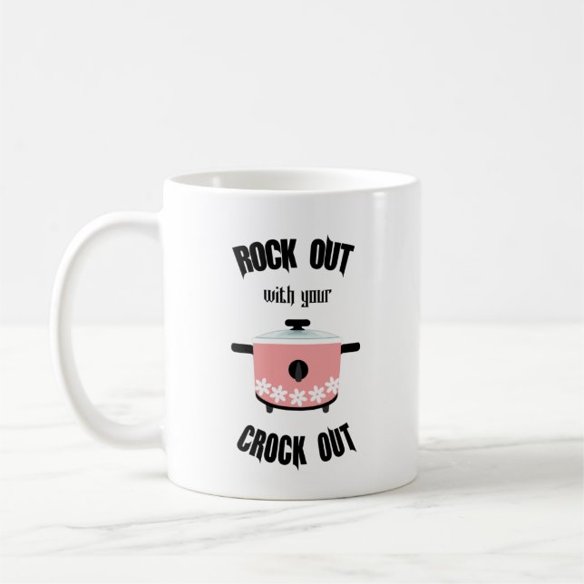 Caneca De Café Rocker com sua Panela Rosa (Esquerda)