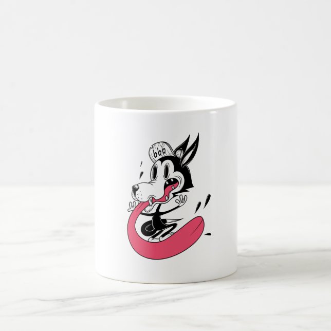 Caneca De Café Rocker Dog (Centro)
