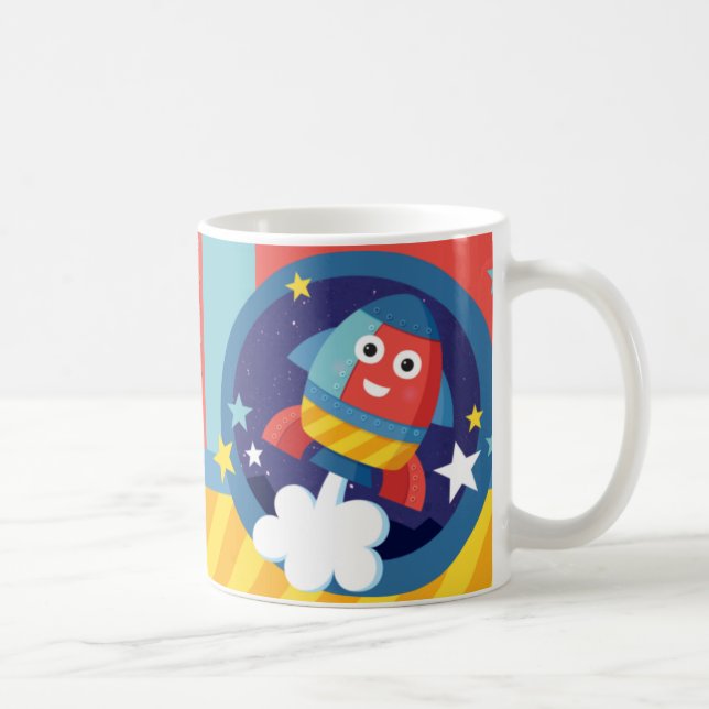Caneca De Café Rocket feliz (Direita)
