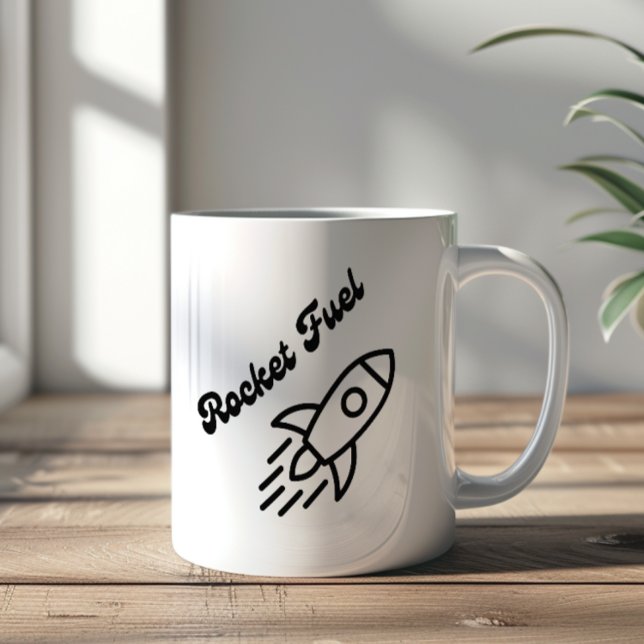 Caneca De Café Rocket Fuel Little Rocket (Criador carregado)