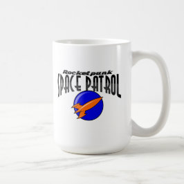Caneca De Café Rocketpunk Space Patrol Insignia Mug