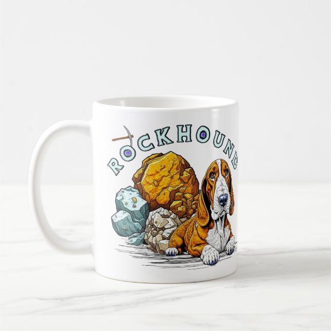Caneca De Café Rockhound Pun (Esquerda)